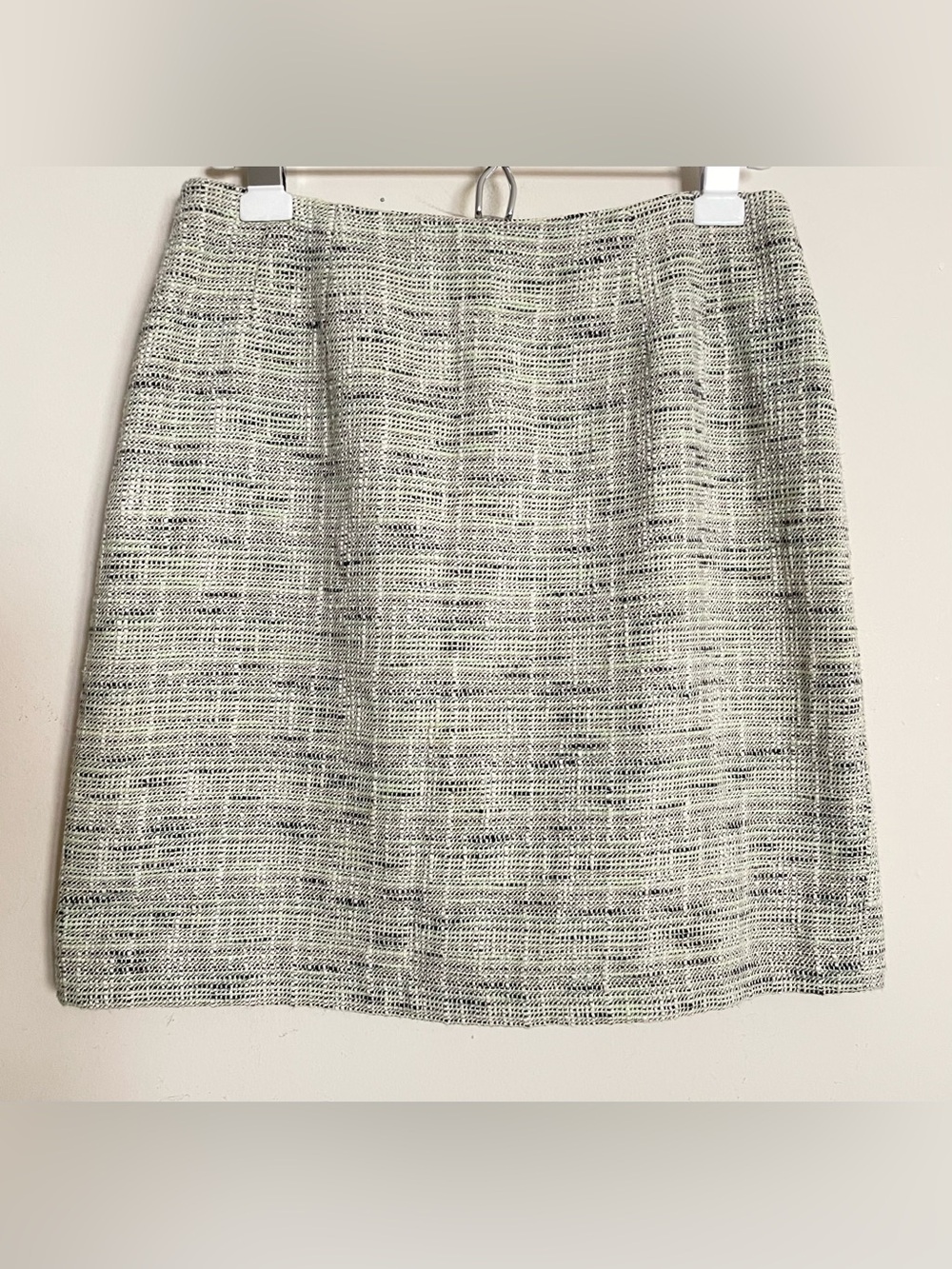 Anne Klein Mint Green Tweed Mini Skirt